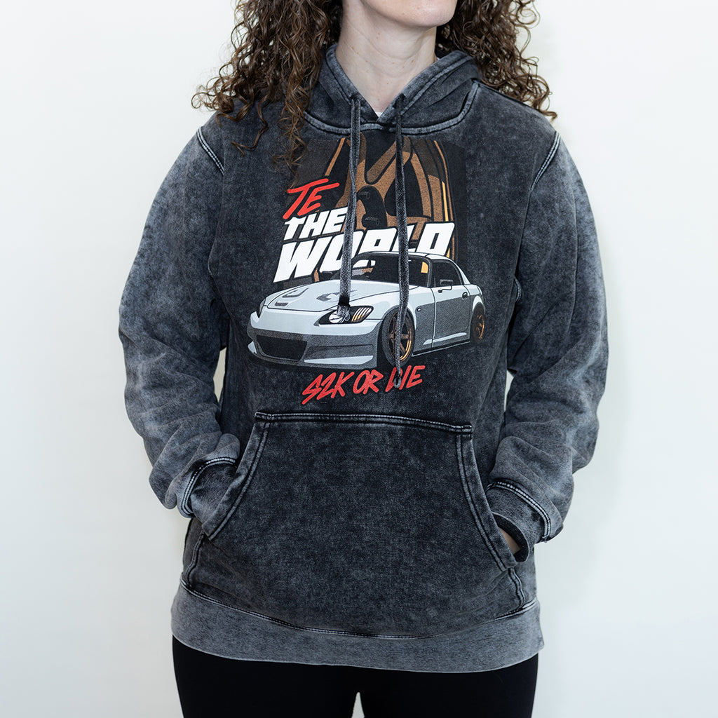 TE The World Midweight Mineral Wash Hoodie – S2K or Die