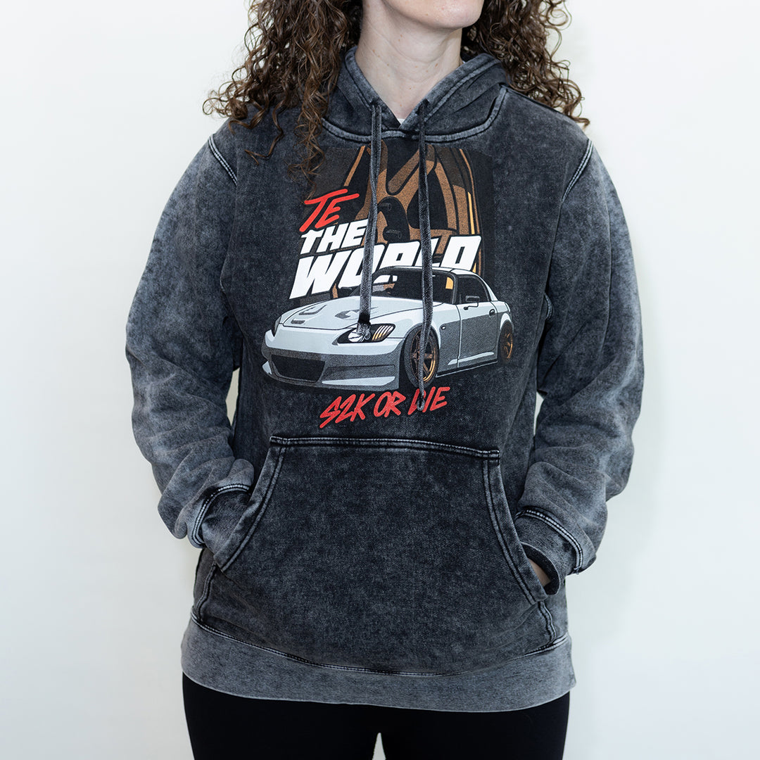 TE The World Midweight Mineral Wash Hoodie – S2K or Die