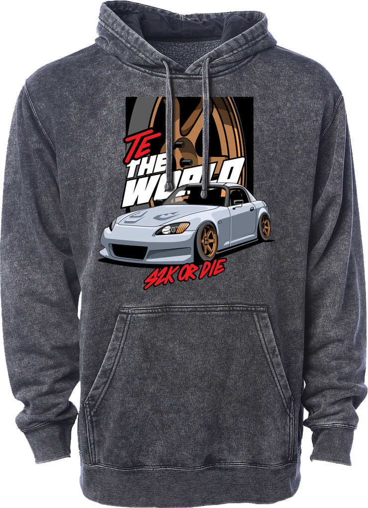 TE The World Midweight Mineral Wash Hoodie
